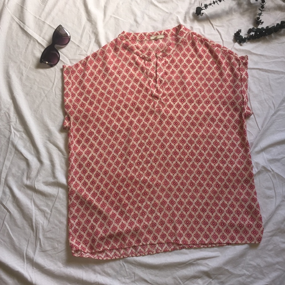 Pleione Pink and Peach Top Diamond Pattern